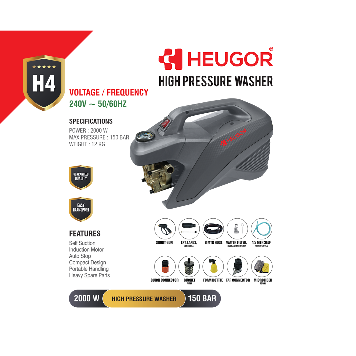 Heugor H4 Pressure Washer